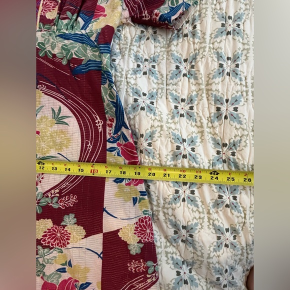 Maeve Anthropologie Cotton & Silk A Line Asian Influence Floral Dress - Picture 9 of 16